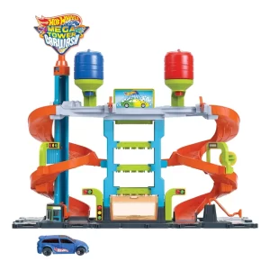 Hotwheels City Megatower Carwash Color Shifters Hdp05 Mattel Color Azul