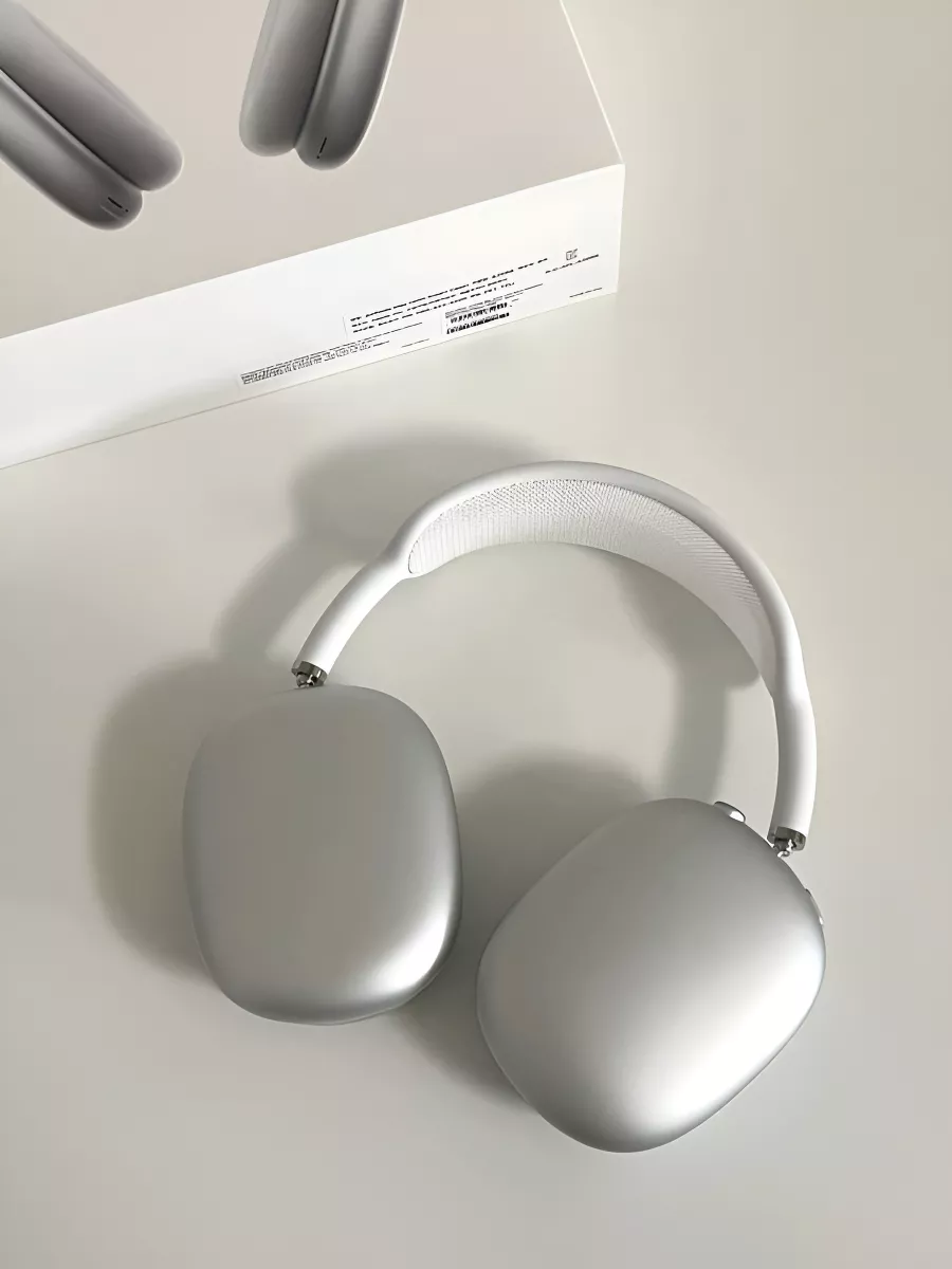 Audífonos Diadema Max color Plata Almohadilla Magnética