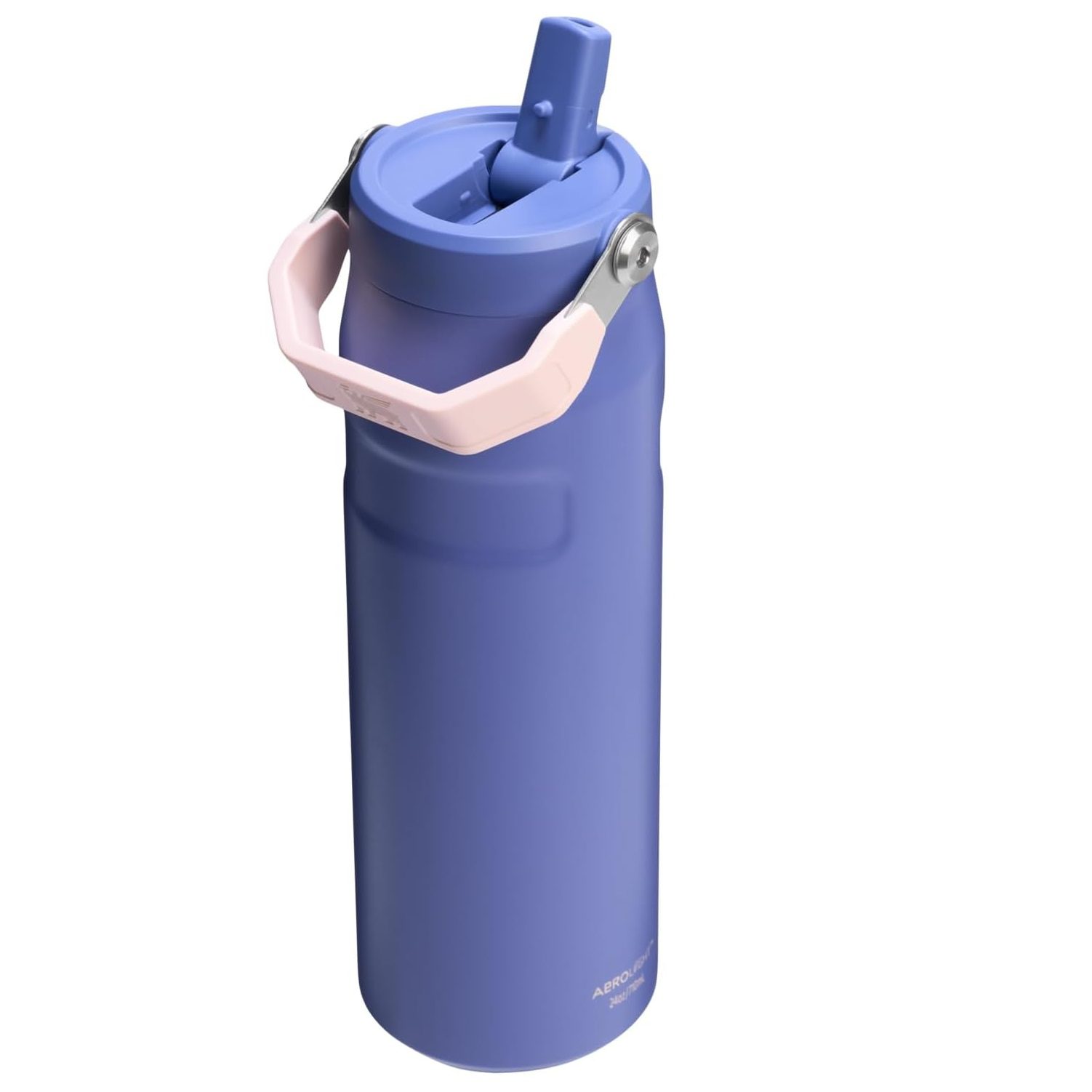 STANLEY - Botella de agua IceFlow Flip Straw 2.0 acero inoxidable aislado, sin bisfenol A, 24 onzas Azul Lupine. - Image 2