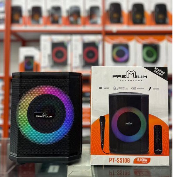 Parlante Recargable 6.5 Pulgadas Bluetooth Micrófono con cable - Image 3