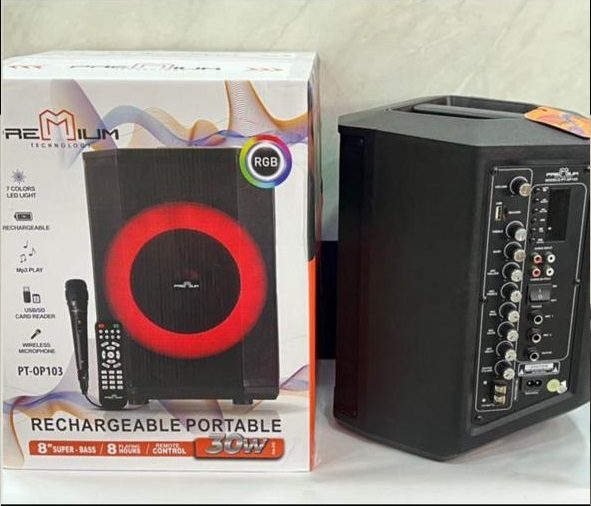 Parlante Recargable 8 Pulgadas 8 Horas De Música 30 W - Image 2