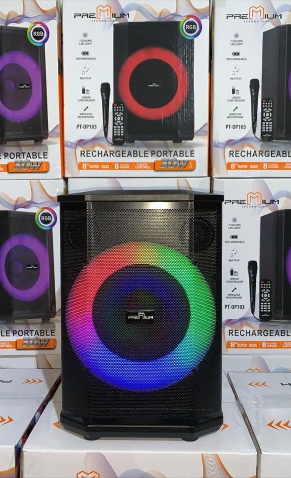 Parlante Recargable 8 Pulgadas 8 Horas De Música 30 W - Image 4