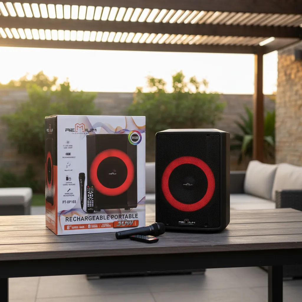 Parlante Recargable 8 Pulgadas 8 Horas De Música 30 W